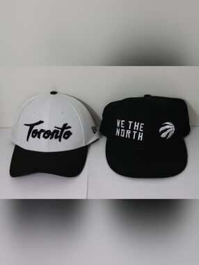 Toronto & We The North Black and White Baseball Caps Small/medium